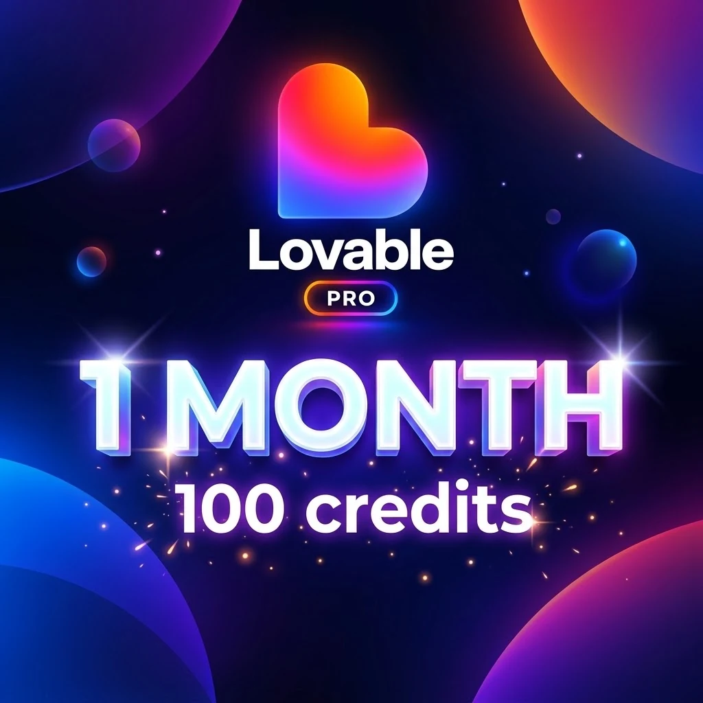 Lovable PRO 100 credit - 1 Month